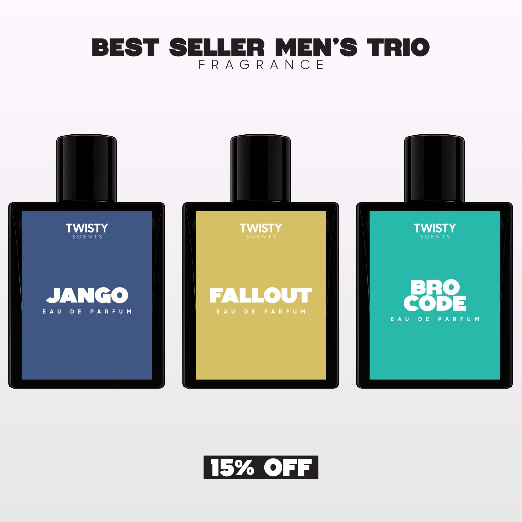 Best Sellers Men's Trio - Jango, Fallout & Bro Code