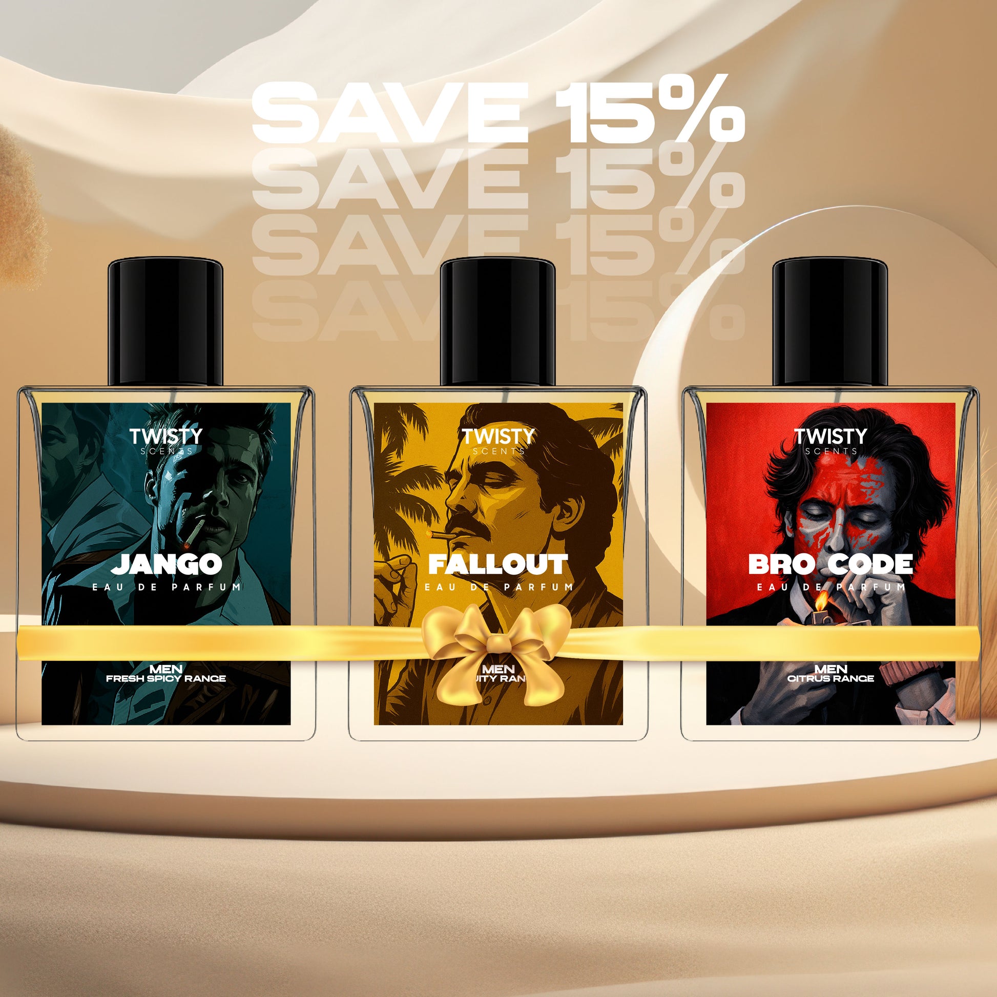 Best Sellers Men's Trio - Jango, Fallout & Bro Code