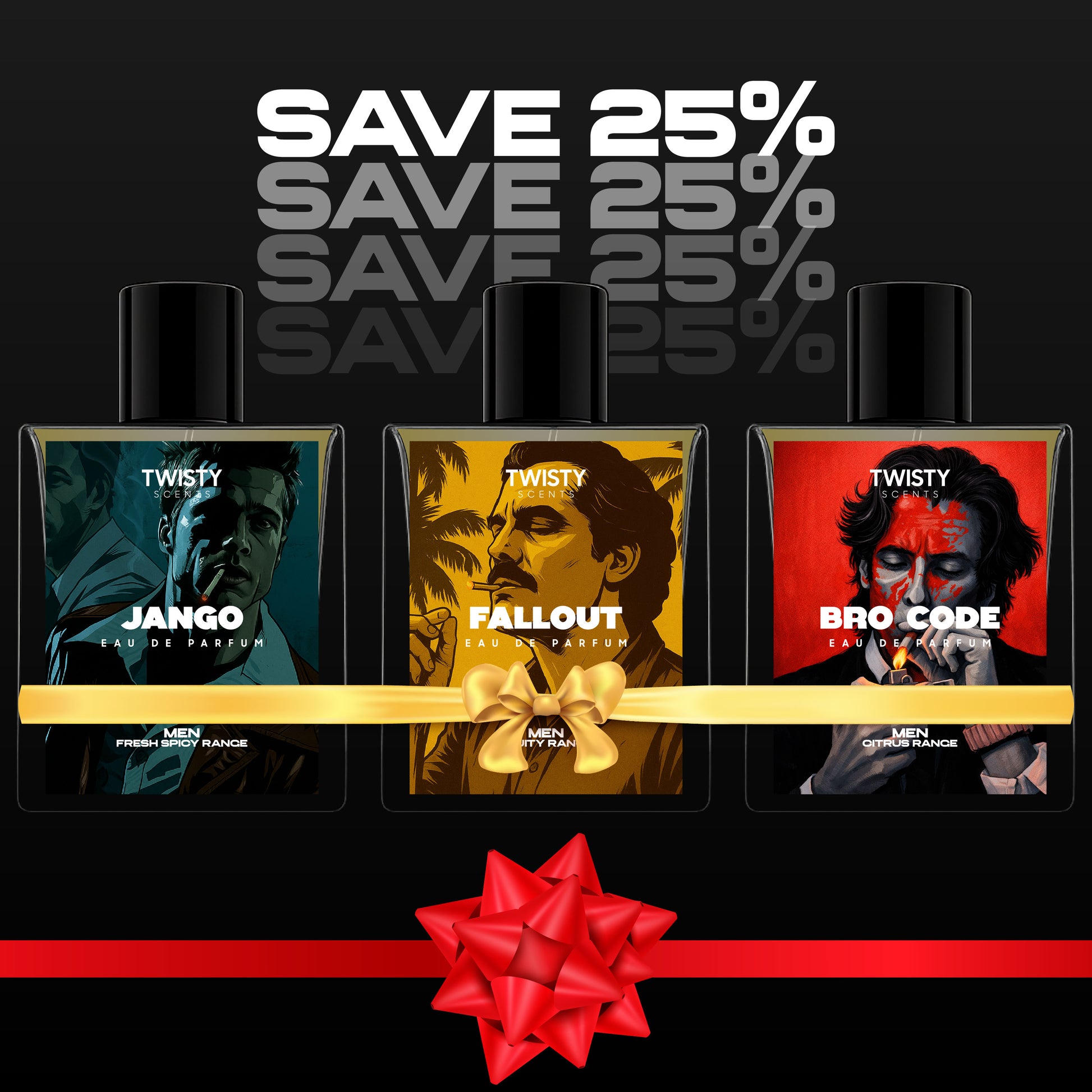 Best Sellers Men's Trio - Jango, Fallout & Bro Code