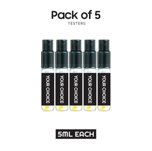 Pack of 5 Testers - 5ml Each